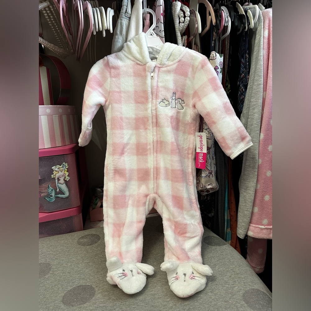 Penelope Mack Snow Bunny Sleeper 3-6m